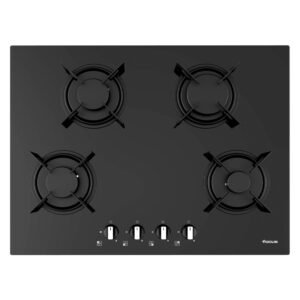 Plaque de Cuisson Encastrable FOCUS 70 cm F410B 4 Feux  - Noir